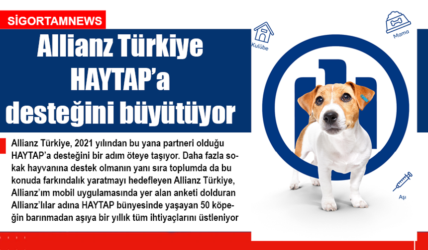 Allianz Türkiye HAYTAP’a desteğini büyütüyor