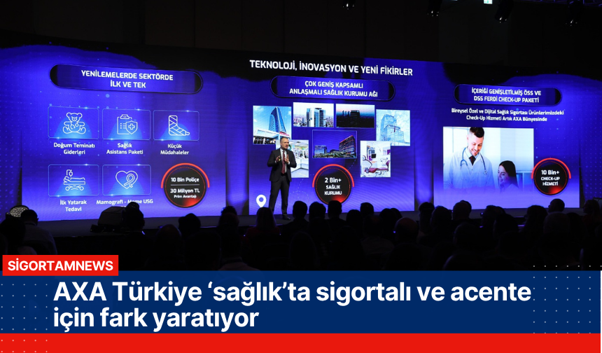 AXA Türkiye sağlıkta sigortalı ve acente için fark yaratıyor