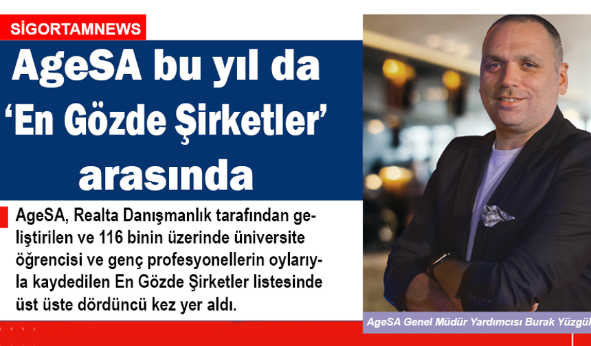 AgeSA bu yıl da ‘En Gözde Şirketler’ arasında
