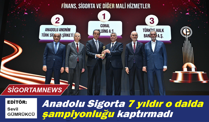 Anadolu Sigorta 7 yıldır o dalda şampiyonluğu kaptırmadı