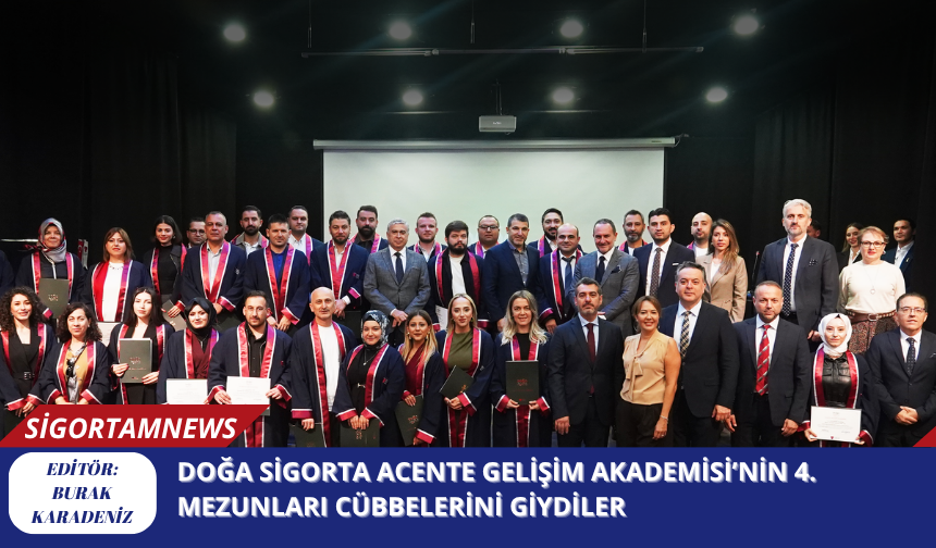 Doğa Sigorta Acente Gelişim Akademisi’nin 4. Mezunları Cübbelerini Giydiler