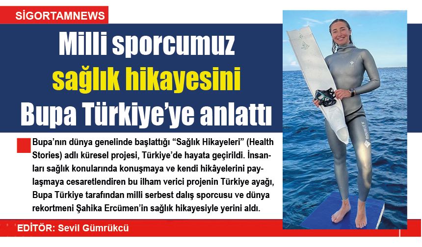 Milli sporcumuz sağlık hikayesini Bupa Türkiye’ye anlattı