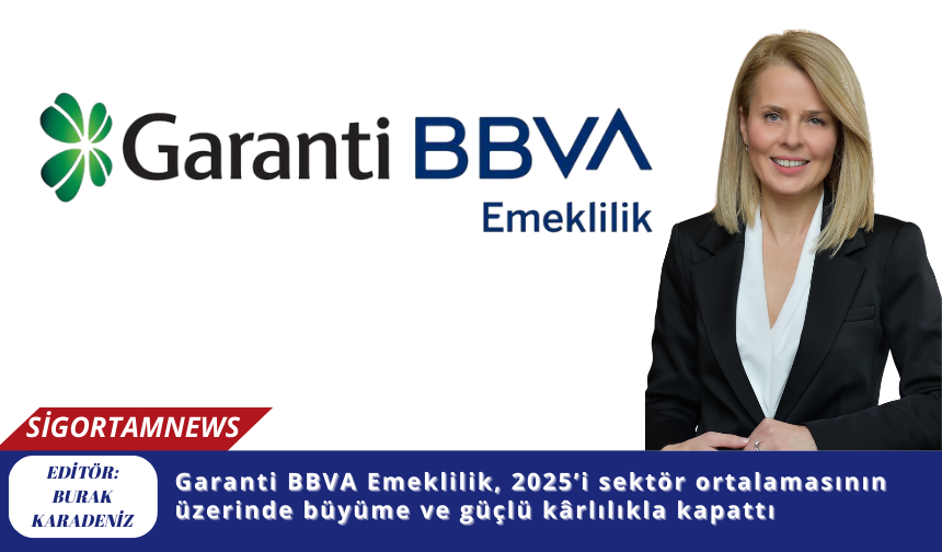 Garanti BBVA Emeklilik, 2025’i sektör ortalamasının üzerinde büyüme ve güçlü kârlılıkla kapattı