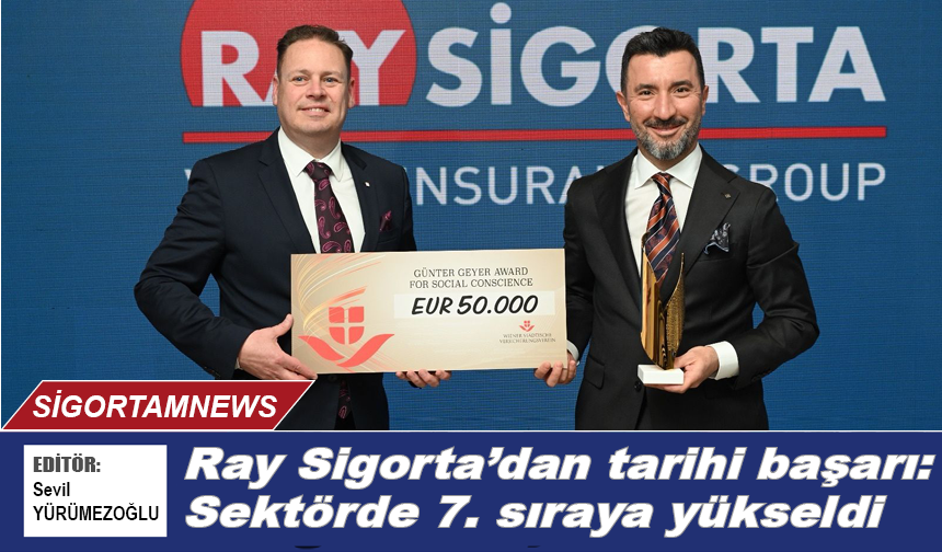 Ray Sigorta'dan tarihi başarı: Sektörde 7. sıraya yükseldi