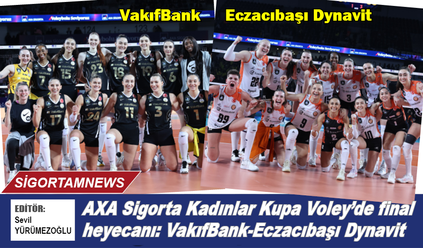 AXA Sigorta Kadınlar Kupa Voley’de final heyecanı: VakıfBank-Eczacıbaşı Dynavit