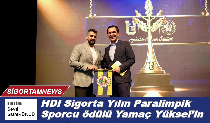 HDI Sigorta Yılın Paralimpik Sporcu ödülü Yamaç Yüksel’in