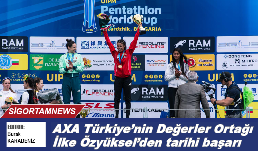 AXA Türkiye’nin Değerler Ortağı İlke Özyüksel’den tarihi başarı