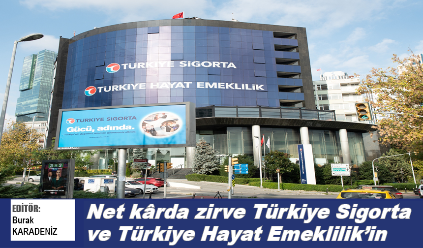 Net kârda zirve Türkiye Sigorta ve Türkiye Hayat Emeklilik’in