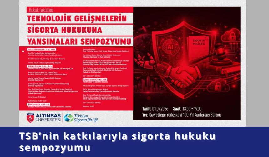 TSB’nin katkılarıyla sigorta hukuku sempozyumu