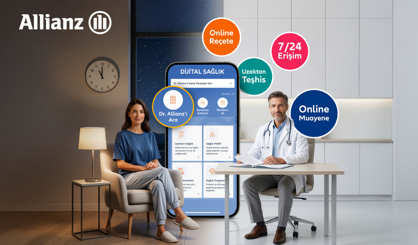 Allianz Türkiye’den 7/24 dijital sağlık hizmeti