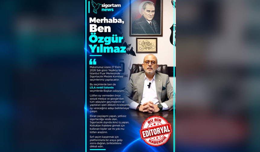 ‘Sevgili meslektaşlarım merhaba, ben Özgür Yılmaz’