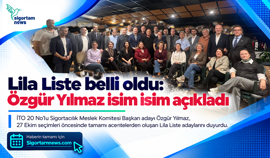 Lila Liste belli oldu: Özgür Yılmaz isim isim açıkladı