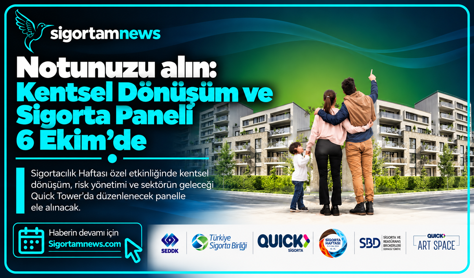 Notunuzu alın: Kentsel Dönüşüm ve Sigorta Paneli 6 Ekim'de